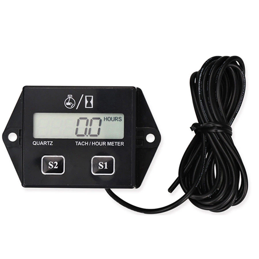 

Car Tachometer for boat engine Pit Bike Chainsaw Motorcycle tachometer moto LCD Digital Display Moto Engine Tach Hour Meter
