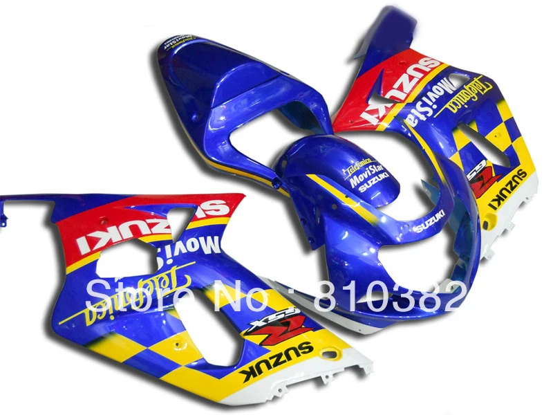 

Exclusive! Fairing kit for SUZUKI GSXR600 750 01 02 03 GSXR 600 GSX-R750 K1 2003 2001 2002 red blue yellow Fairings set SM62