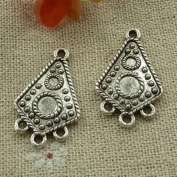 

120 pieces tibetan silver nice connectors 29x19mm #3127