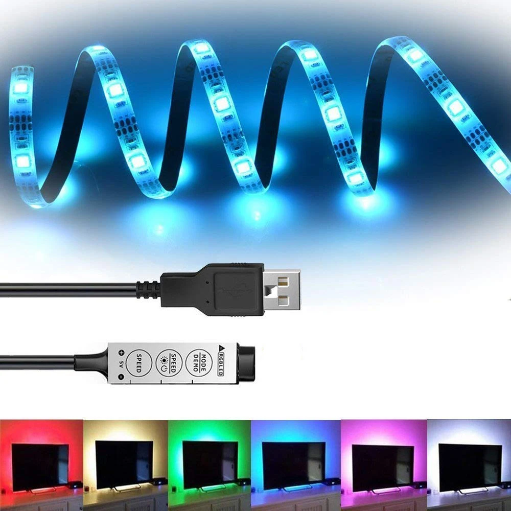 Водонепроницаемая светодиодная лента RGB SMD 5050 для подсветки телевизора 5