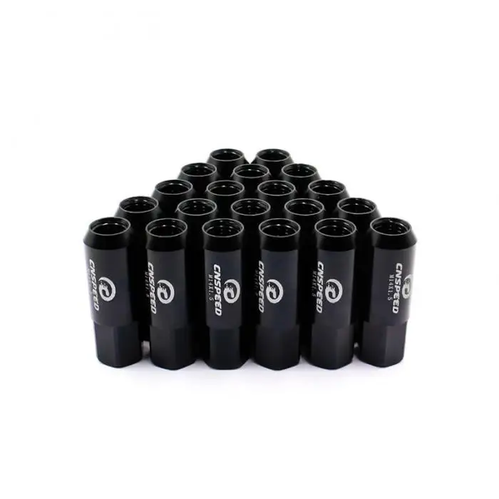 Hot 20 Pcs 60mm Long Lug Nut Car Tire Modified Lightweight Nut M14X1.5 JLD