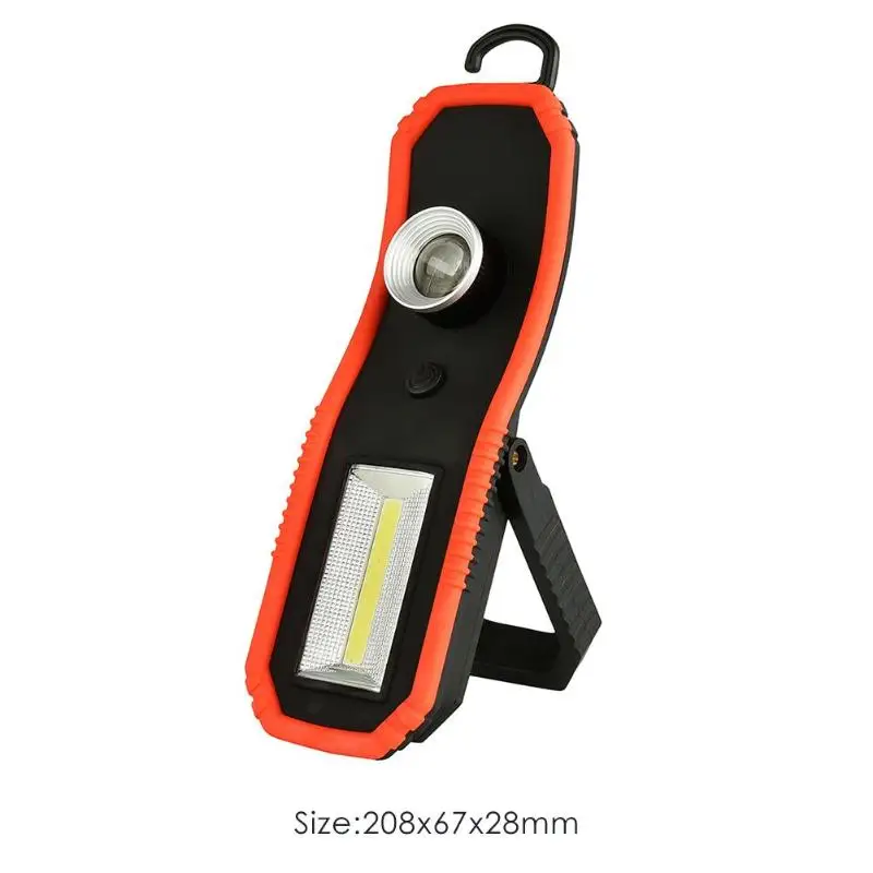 USB Перезаряжаемые XPE + COB светодиодный свет работы магнитного инспекции лампы Портативный руки факел Открытый палатки кемпинга свет