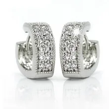 H: HYDE чудесный и прекрасный дизайн 1 пара Серебристый блестящий цвет женские серьги-кольца в подарок сердце серебряные ювелирные изделия для женщин Femme