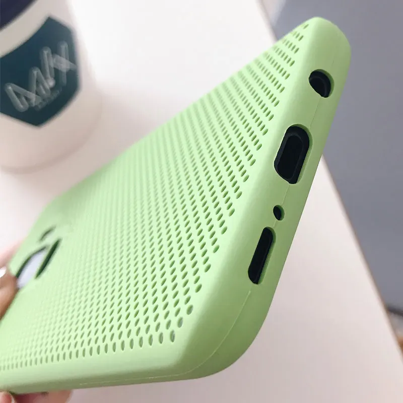 Ascromy For Samsung S9 Case Liquid Silicone Mesh Shockproof Soft Cute Cover For Samsung Galaxy S8 Plus Note 9 8 Coque Accessory (4)