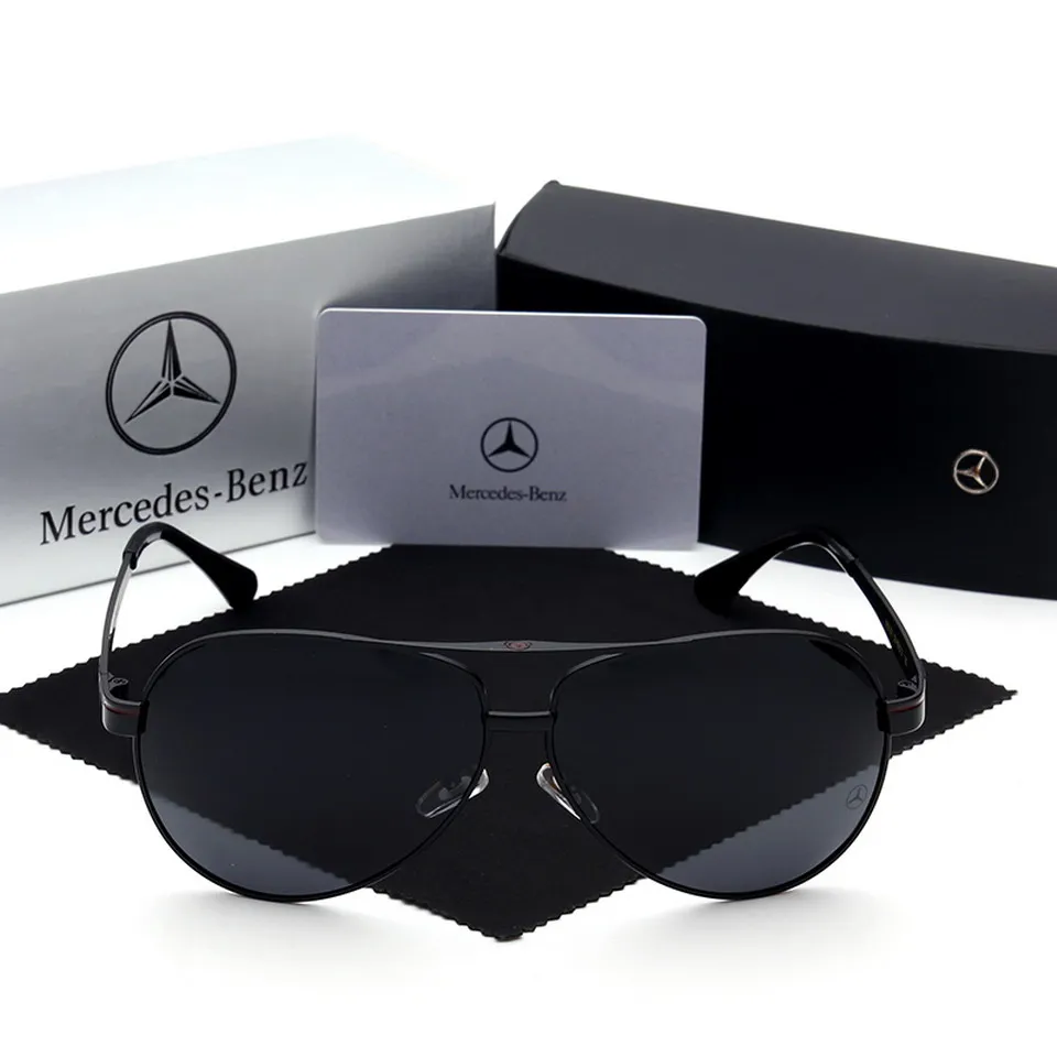 2018 Mercedes Sunglasses Luxury Brand glasses Polarized Benz Men