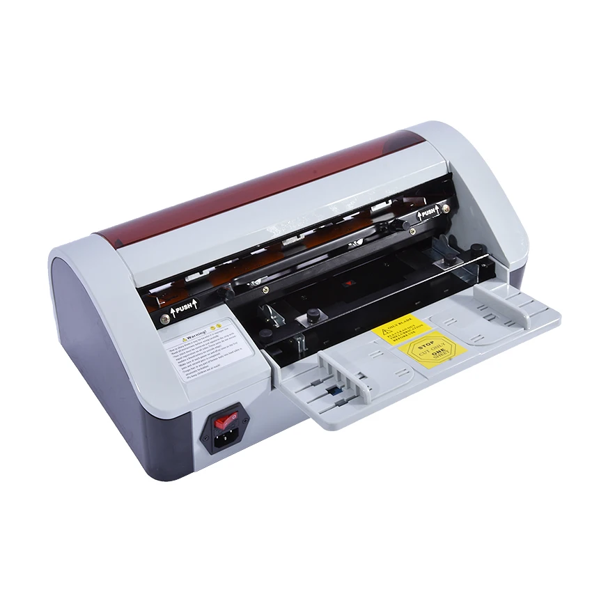 ورق كهربائي المتقلب سطح المكتب شبه التلقائي الأعمال اسم مقص بطاقات قطع آلة AC 220 V/50 HZ SSB-001 90x54 مللي متر
