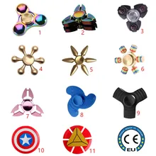 NEWMHand Спиннер EDC Спиннер металлический Радужный Спиннер анти-Тревога игрушка для спиннеров фокус снимает стресс СДВГ палец Спиннер