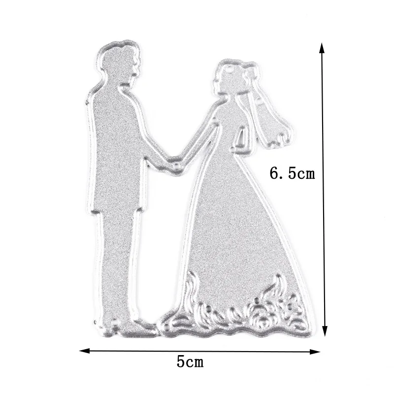 Жених невесты свадьба пара металлические режущие штампы для изготовления карт приглашение на свадьбу Сделай Сам Скрапбукинг Украшение для альбома#003