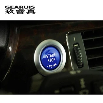 

Car styling ENGINE START STOP switch button Covers Stickers Trim For BMW E90 E92 E93 E60 3/5 series E87 Z4 Auto F chassis cars