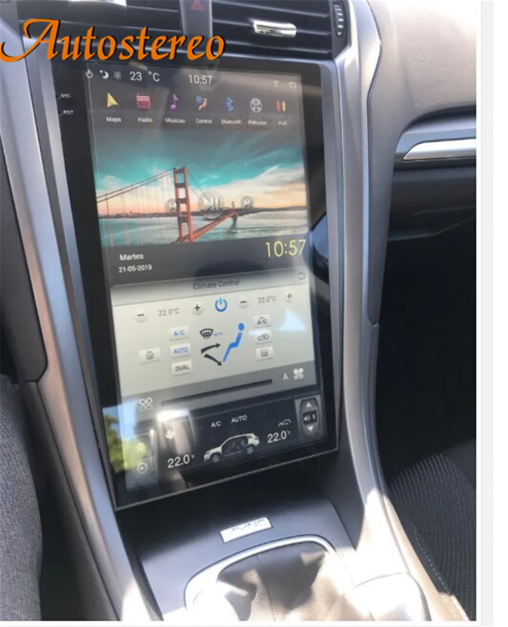 Cheap PX6 4GB RAM Tesla style Android 9.0 Car GPS Navigation For Ford Mondeo Fusion MK5 2013+ head unit multimedia radio tape recorder 2