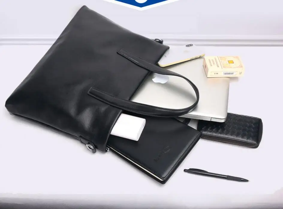 جديد الرجال الجلود حقيبة أعمال حقيبة ساعي أعلى طبقة جلد البقر حقيبة يد حقيبة حاسوب