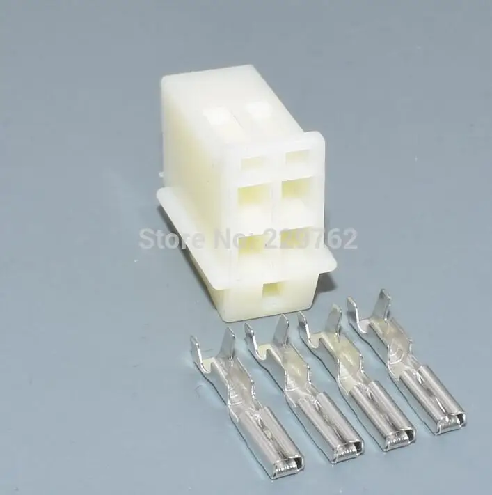 30sets female Shhworld Sea 4pin 2,3 мм 6090-1011 6090-1041 PA66 4 Pin Женский Мужской Автомобильный Электрический кабель Разъем - Название цвета: 30sets female