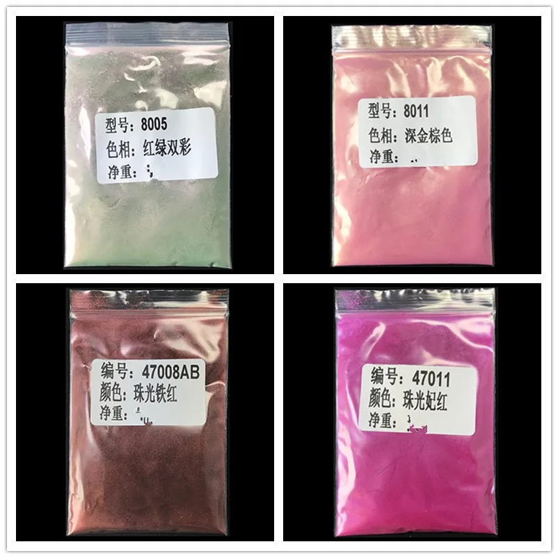 Pigmento en polvo 50g Nacarado Polvo Esmalte De Uñas Colorante Jabón hágalo usted mismo Manualidades Resina Mica