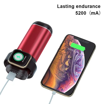 

3 in 1 5200mAh Power Bank for iPhone Xiaomi Wireless Charger for Apple Watch Series 4/3/2/1 for AirPods External Battery Charger