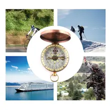 Винтажные медные флип-крышки металлические карманные часы компас для кемпинга Пешие прогулки катание на лодках мореходный Морской Компас для выживания