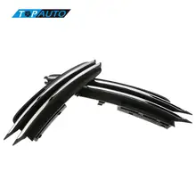One Pair of Chrome Auto Car Front Lower Bumper Grilles Grille for Audi A6 C7 2012-2014