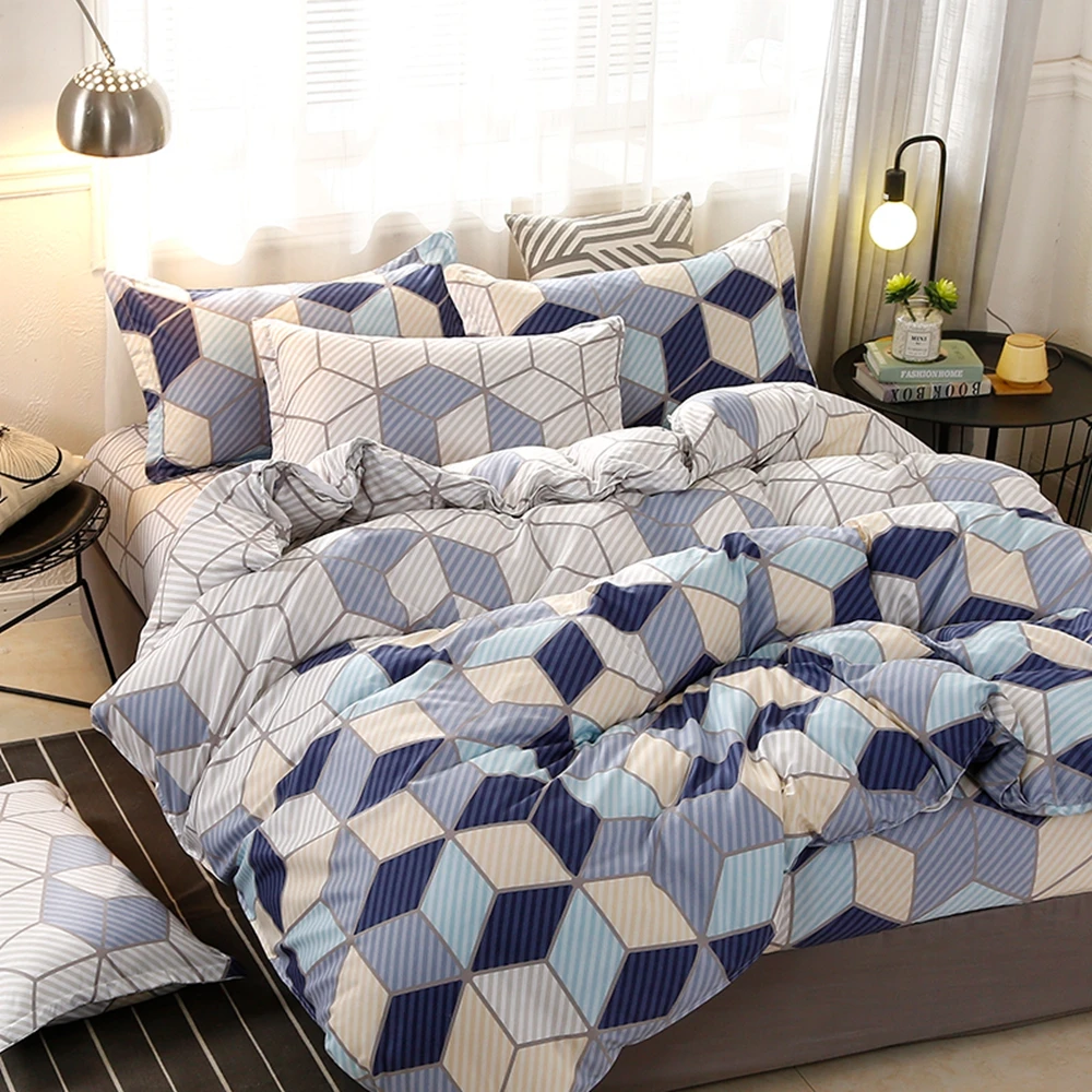 

Modern Young style pattern bed linen set quilts and bedding sets Twin Full Queen King Super King Size soft and comfortable new