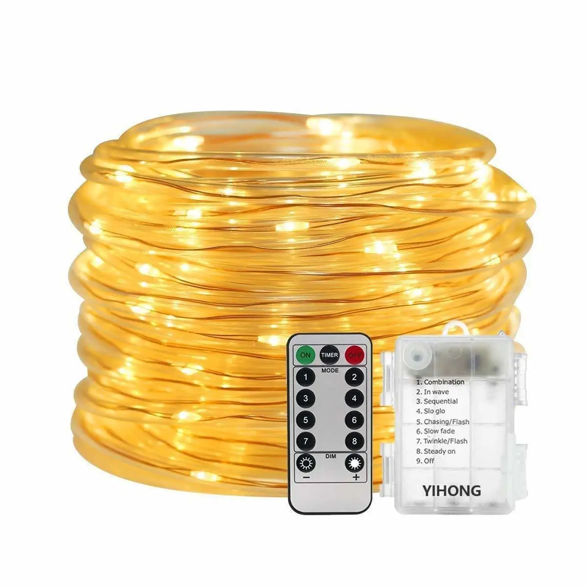 

100 LED String Lights Dimmable Remote Control Fairy Light Outdoor Waterproof Garden LED Lamp Decorative Christmas Wedding Party