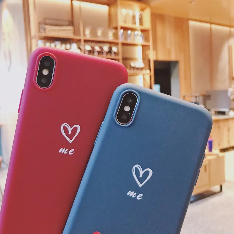 Lovebay Love Heart чехлы для телефонов, чехлы для Iphone 11 Pro 6 6S 7 8 Plus XS Max XR X, Мягкий ТПУ силиконовый ультратонкий простой чехол