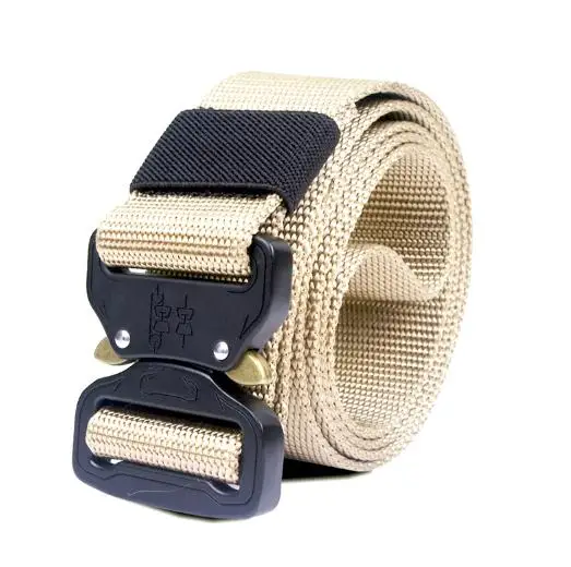 only belt 125, 135, 145 см, тактический ремень, Военный нейлоновый ремень, мужской ремень в армейском стиле для джинсов, металлическая пряжка, Cinturon, автоматический поясной ремень для улицы - Цвет: only belt