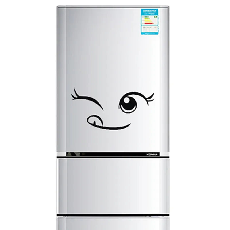 

Home wall stickers creative Smiley face Refrigerator sticker vinyl detachable wall sticker children's room decoration sticker