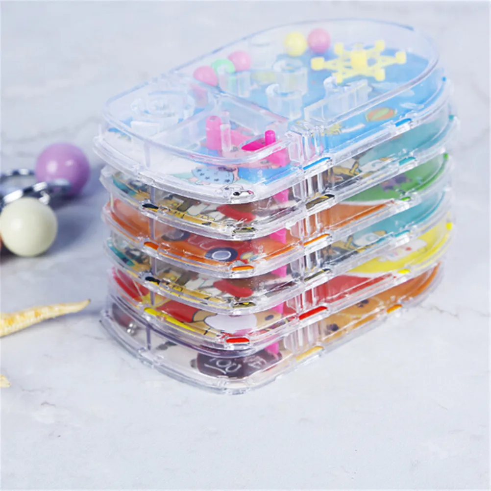 

Plastic Mini Ball Maze Intellect 3d Puzzle Toy Balance Barrier Magic Labyrinth Education Christmas Gift For Children Random