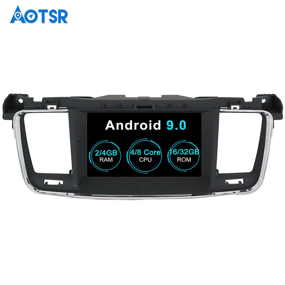 Cheap Android 9.0 4+32gb Car GPS Navigation 2 Din DVD Player For PEUGEOT 508 2011 2012 2013-2017 Multimedia Radio buit-in DSP IPS unit 4