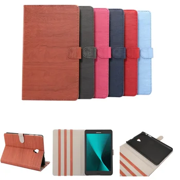 

Business Leather Case Cover For Samsung Tab A 8.0 T380 T385 Vintage Woody Wake / sleep Flip Tablet Case For Samsung SM-T380 T385