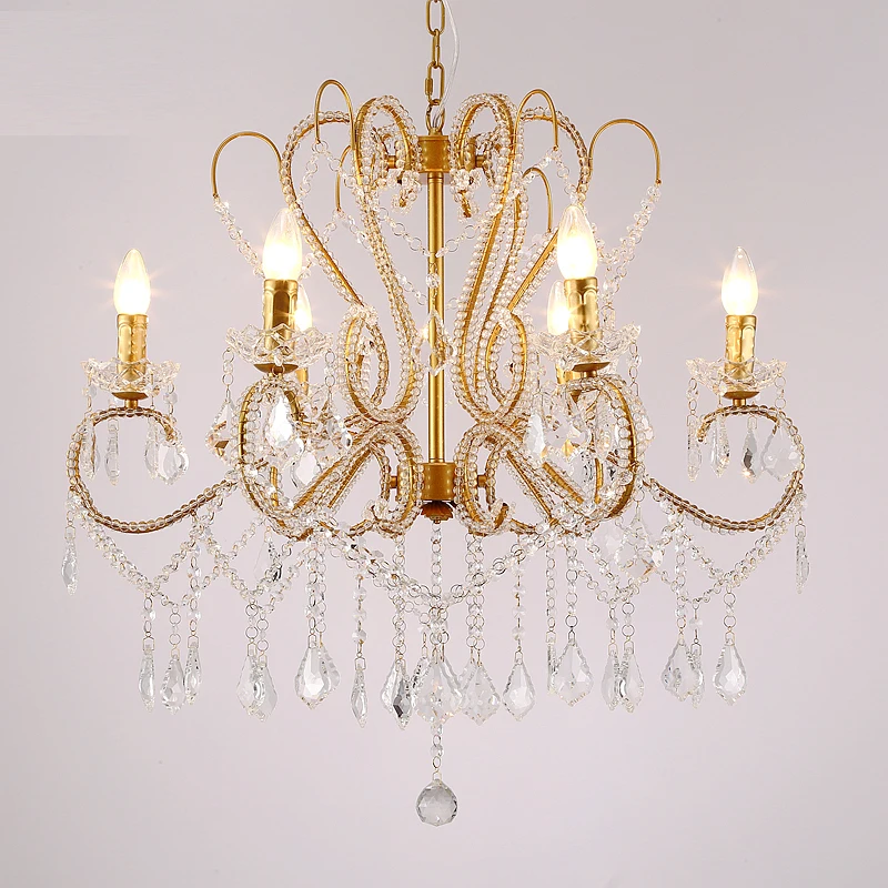 

Loft Industrial Iron Chandelier Lights Brown Chandelier Lighting Dining Room Retro Crystal Chandelier Light Dining Room Lamp