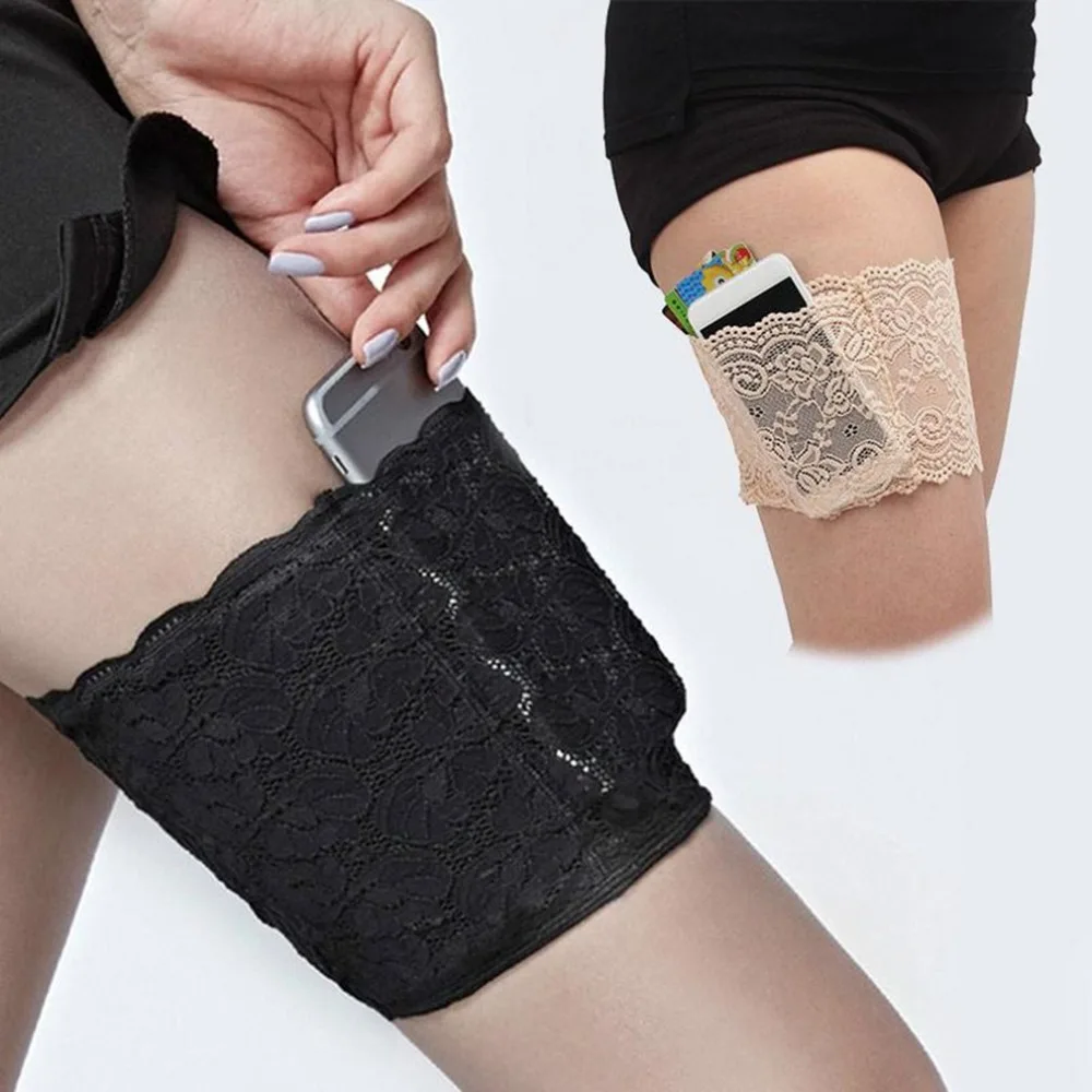 

1 Pair Garters Leg Warmers Thigh Socks Skid-proof Lace Women Female Cuff Fashion Accessory Anti-skid Thigh Foot Care Tool