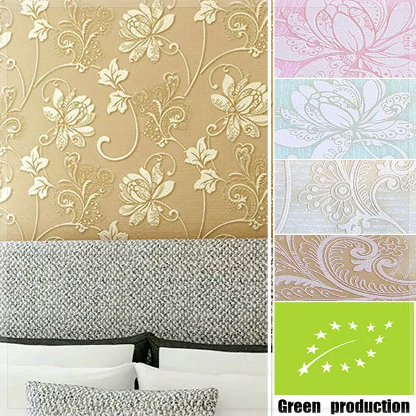 Modern garden bedroom design style wallpaper fashion wood fiber 3d wall