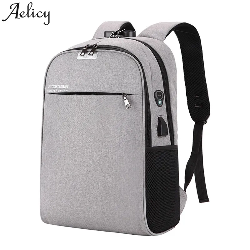 Aelicy женский рюкзак унисекс USB повседневный мужской для путешествий деловой