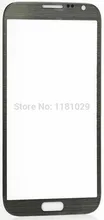 Free Shipping 30pcs/lot Grey Color Glass Front Screen Lens for Samsung Note 2 N7100 High Quality With Logo Brand New