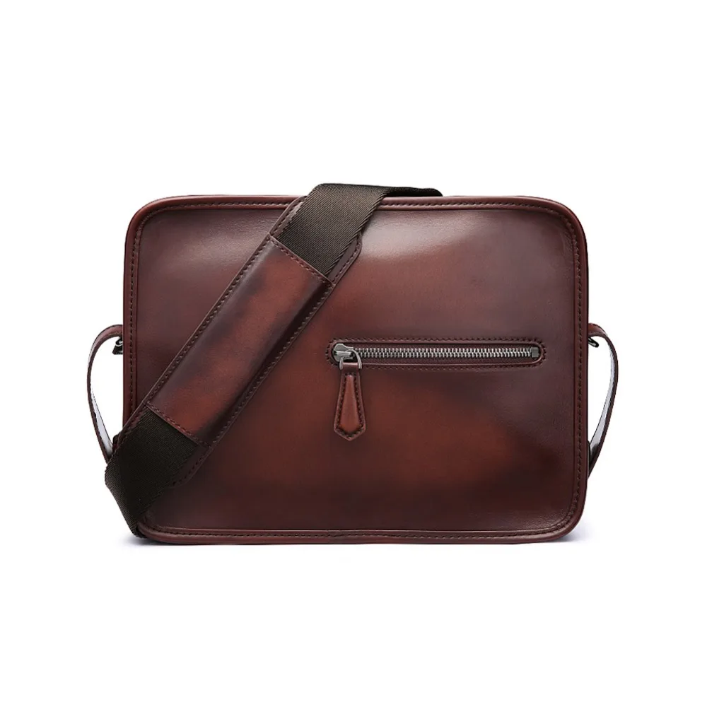 Italian Leather Messenger Bags For Men