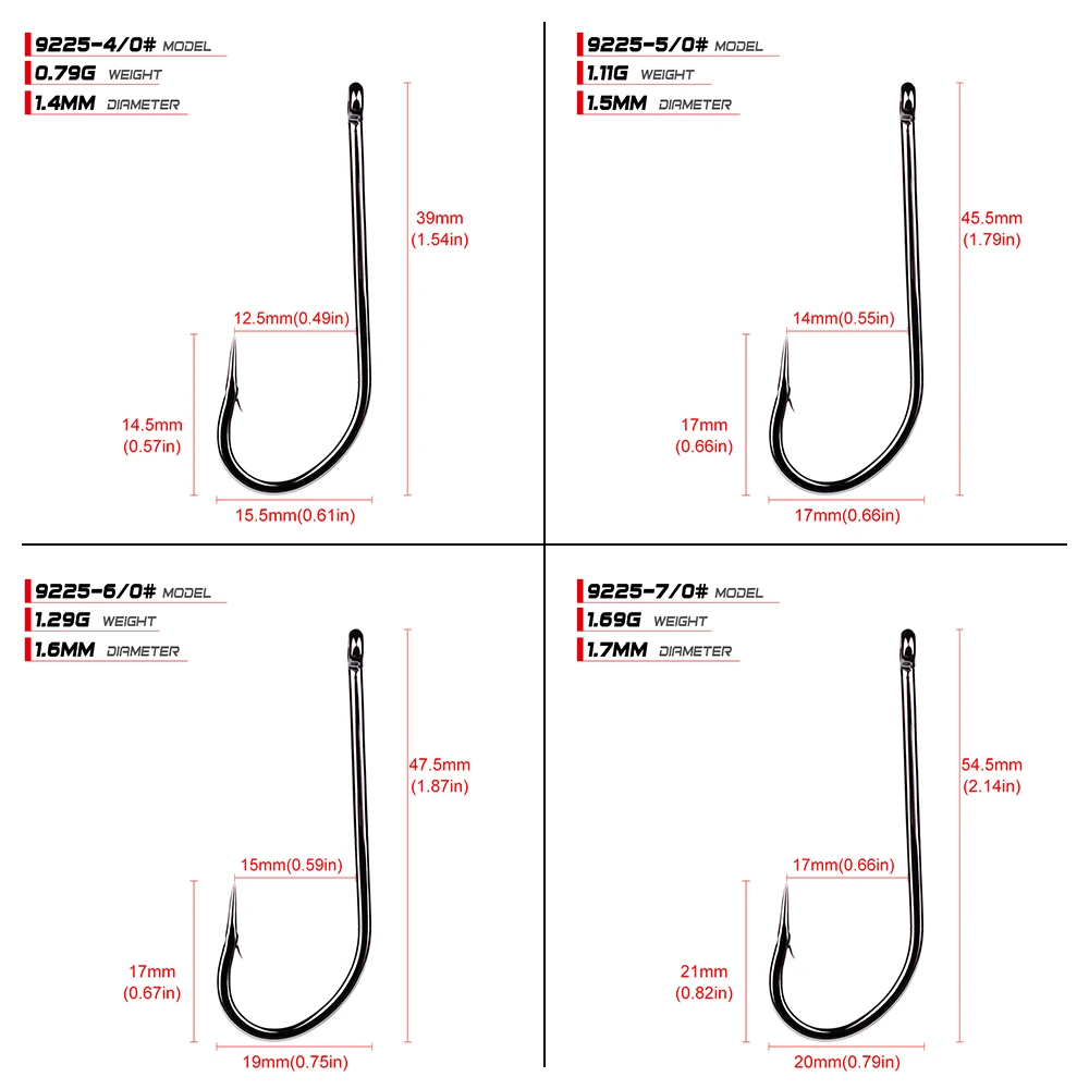 50 шт. рыболовные крючки серии О 'Шонесси джиг крючок джиг большой Рыболовный крючок 9255-1#-7/0# джиг крючок