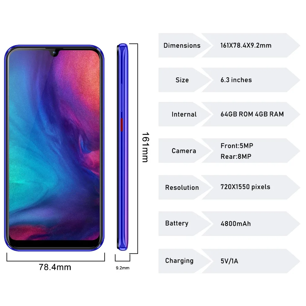 TEENO Vmobile M9 Mobile Phone Android 7.0 4GB 64GB 6.2\ TEENO Vmobile M9 Mobile Phone Android 7.0 4GB 64GB 6.2\