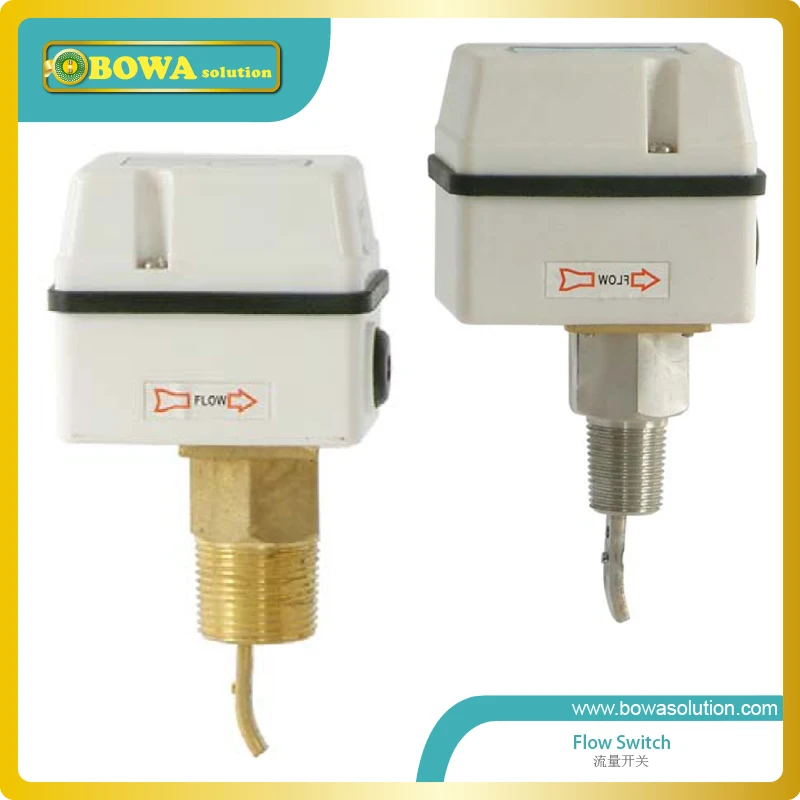 Brass Liquid Flow Switches with 1" NPT connector is for water cooled air conditioners or source heat pump heaters |
