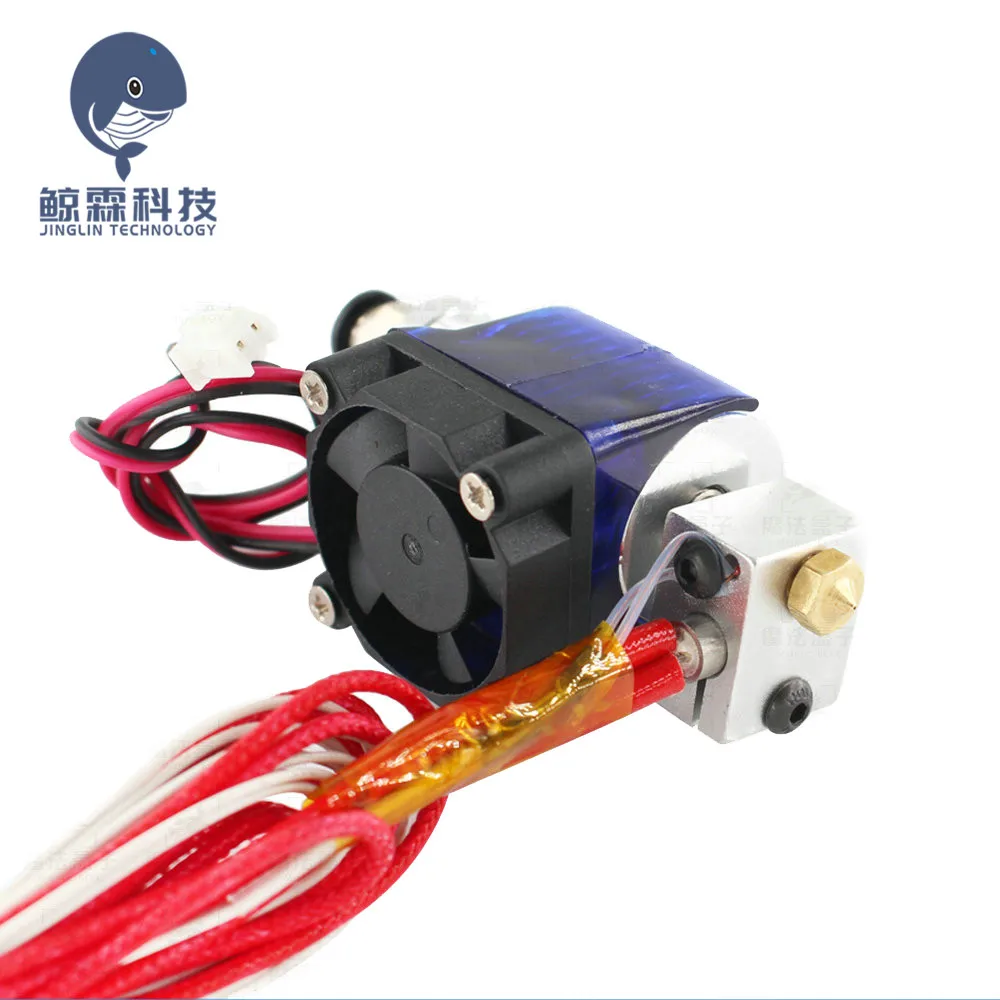 

3D Printer Parts V6 J-head Hotend Extruder Kit Cooling Fan Bracket Block Thermistors Nozzle 0.4mm 1.75mm Filament Bowden Parts