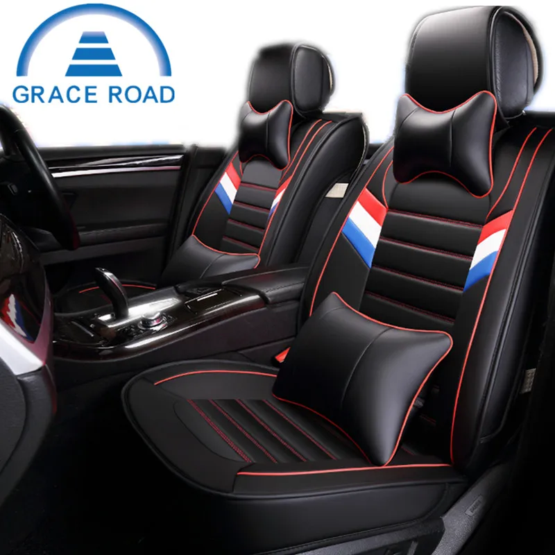 2017New Fashion PU Leather Car Seat Cover Universal Car Seat Cushion