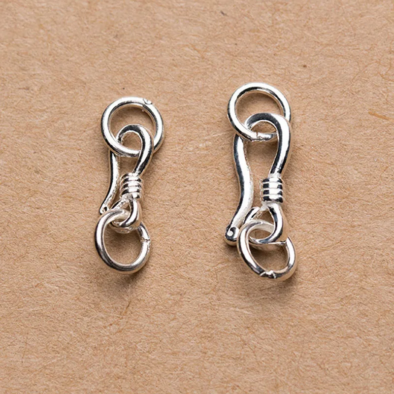 Lot S Lobster Shape Hook Eye Basic Clasps Jump Ring Necklace Bracelet Connector