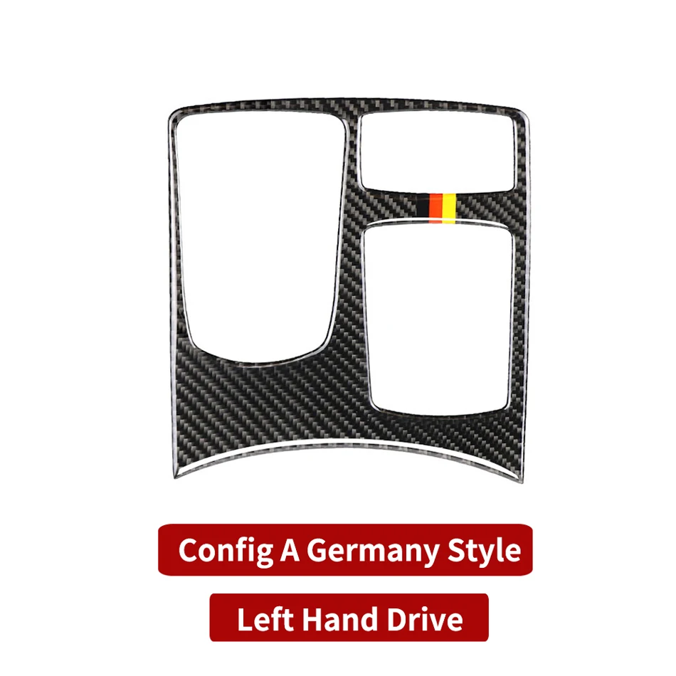 Carbon Fiber Central Control Armrest Box Multimedia Panel Trim Covers Car Accessories For Mercedes GLE GLS M Class W166 X166 - Название цвета: A - Germany Style