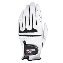 Высококачественные черно-белые дышащие противоскользящие быстросохнущие перчатки для гольфа с левой правой рукой для мужчин, начинающих, тренировочные перчатки для гольфа