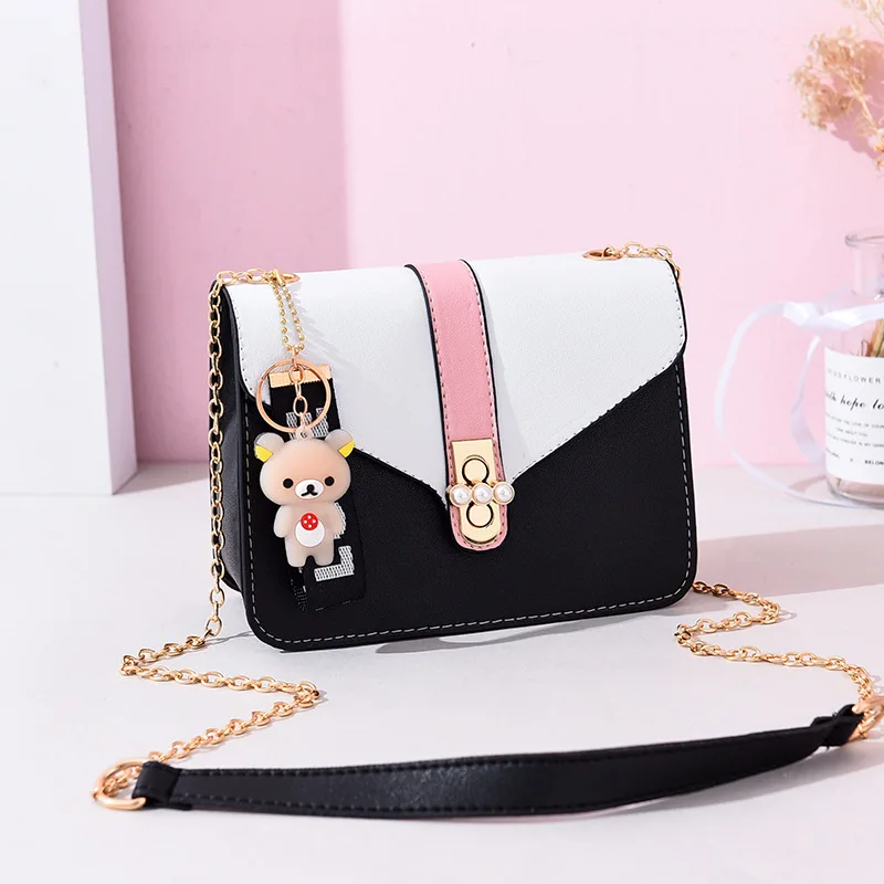 أحدث لطيف Crossbody حقيبة ل سلسلة نسائية البسيطة حقيبة كتف دائرة صغيرة حقيبة ساعي إمرأة حقائب