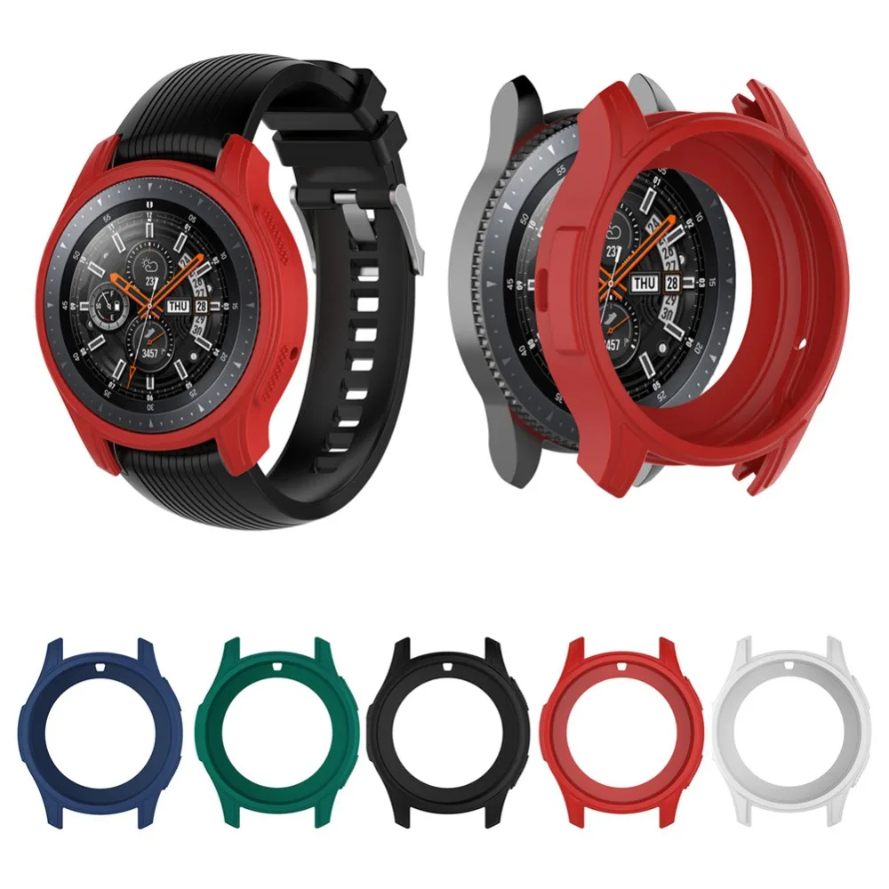 

Ollivan Soft Silicone Case For Samsung Gear S3 Frontier Smart Watch Band Cases Full Cover Shell Accessories For Gear S3 Frontier