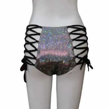 

Sexy Women Laser Wet Look Shorts Shiny Dance Party Hot Clubwear Tie Short sexy shorts Clothes For Women