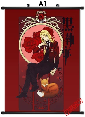 

Home Decor Japanese Anime Wall poster Scroll Kuroshitsuji Sebastian Michaelis