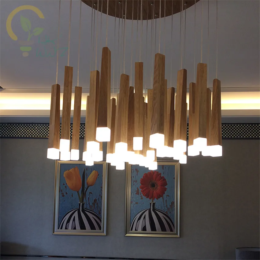 Vintage Match Stick Led Pendant Lights Wood Suspension Lighting Vintage Match Stick Led Pendant Lights Wood Suspension Lighting Fixtures Modern Indoor Home Deco Luminaire Lamps In From