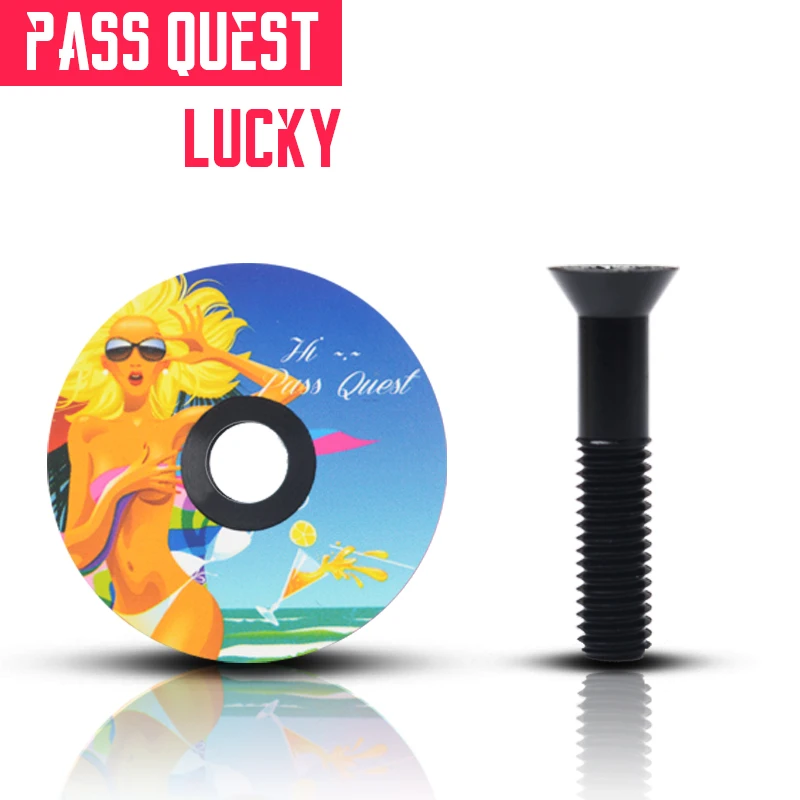 Пройти QUEST LUCKY P2 7075-6 T из алюминиевого сплава цветные головки аксессуары 28,6 мм винтовая крышка-насадка