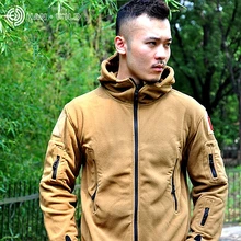 Для мужчин Зимние флисовые TAD тактический softshell Куртки Рыбалка Пеший Туризм Охота Кемпинг ветровка одежда открытый спортивные пальто