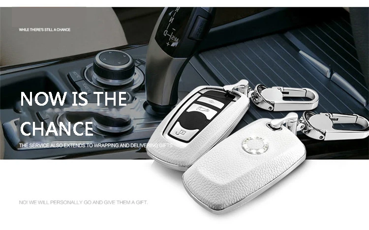 car key case cover shell fob holder for BMW 1 3 5 7 series x3 x4 F30 F10 F20 F18 118i 320i M3 M4 M5 key bag wallet key chain